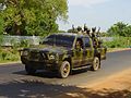 Soldats des Tigres tamouls en 4X4, 2004.