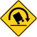 W1-13 Truck rollover warning