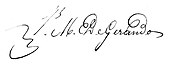 signature de Joseph-Marie de Gérando