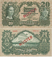 20 Schilling Rückseite