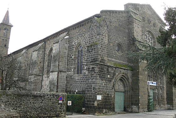 Église Saint-Laurent du Puy-en-Velay, Elle abrite, dans le chœur, un enfeu contenant les entrailles du connétable Bertrand Du Guesclin[37].