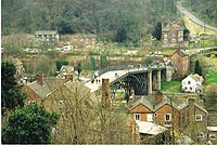 Buildings which were a context for the Iron Bridge in 1988