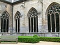 Entrée du cloître de la Basilique Notre-Dame de Maastricht.