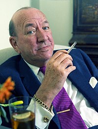 Noël Coward fotograferad av Allan Warren 1972.