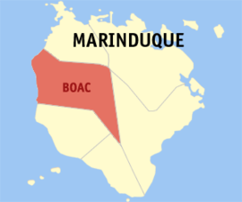 Boac na Marinduque Coordenadas : 13°27'N, 121°50'E