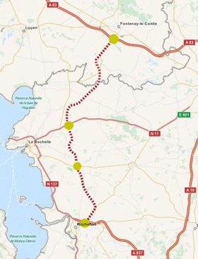 Image illustrative de l’article Autoroute A831 (France)