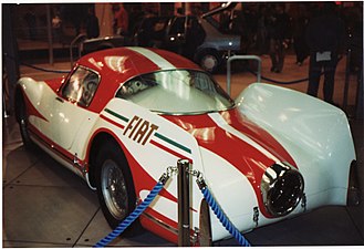 Tailfins and the turbine exhaust stood out at the rear of the car