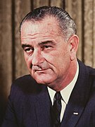 Senator Lyndon B. Johnson uit Texas Democratische Partij