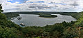 L'Île de Térénez dans le dernier méandre de l'Aulne maritime (vu depuis le beldévère de Belle Vue en Landévennec).