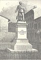 Francesco Barzaghi, Monumento a re Vittorio Emanuele II in un'illustrazione del 1896. Dietro si vede la sede del Ginnasio e una piccola porzione della vecchia chiesa di San Marino.