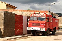 Santana 2000 fire truck with A128 bodywork by FIMESA