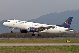 Een Airbus A320-200 van Air Cairo