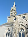 Botsorhel : le clocher de l'église paroissiale.