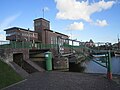 Gemaal te Harlesiel bij de Waddenzeekust (buitendijks)