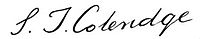 Firma di Coleridge