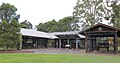 The outdoor Bennett Wagon exhibit at South Creek park, near the western limit of St Marys.[36] There are three wagons within the enclosure, outdoor seating, and a plaque outlining the history of the Bennett Wagon Works significance to the suburb.