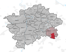 Praha-Kolovraty na mapě