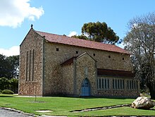 This is a photograph of the Roseworthy Memorial Chapel, which was built to memorialise fallen soldiers from the college.