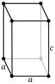 Tetragonal, sinxela