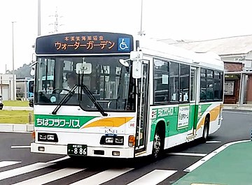 12.成東駅前を発車する各停蓮沼ウォーターガーデン行き