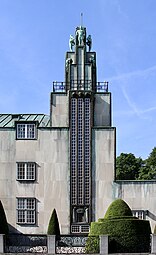 Secessionist façade of the Stoclet Palace in Brussels, by Josef Hoffmann (1905–1911)[233]