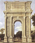 Arco de Traiano de Ancona (cuadro pintado por Domenichino)