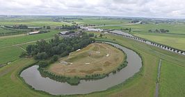 Luchtfoto van het Fort bij Spijkerboor