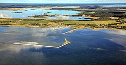 Orjaku harbour and Kassari