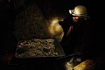 Miner in a mine of the "Cerro Rico" at Potosí, Bolivia, 2006