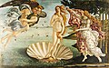 Image 14Sandro Botticelli, The Birth of Venus (c. 1486). Tempera on canvas. 172.5 cm × 278.9 cm (67.9 in × 109.6 in). Uffizi, Florence. (from Culture of Italy)