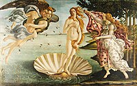 O nacemento de Venus, de Sandro Botticelli (1482-1484).