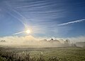 Morning steam from the Sainte-Anne River, Rang du Rapide Nord (Route 154)