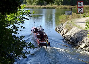 Ålkistekanalen västerut mot Brunnsviken.