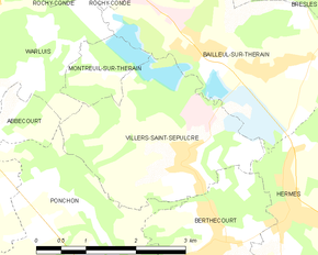 Poziția localității Villers-Saint-Sépulcre