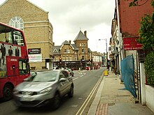 Photo showing a road leading into part of the triangle.