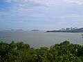 Zhuhai and Jiuzhou Islands, viewed from Yeli Island at Pearl River mouth