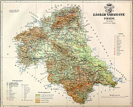 Comitato di Zagabria – Mappa