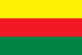 Adopté en 2016, le drapeau du Rojava reprend celui du PYD depuis 2012-2013.