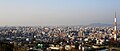 panoramo de Fukuoka, vidate de la observa platformo Minamiku