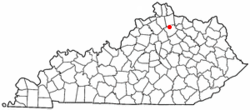 Location of Berry, Kentucky