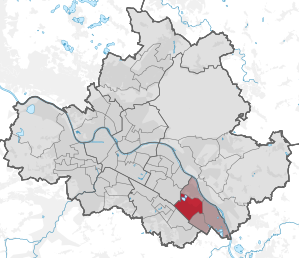 Lage des statistischen Stadtteils Leuben in Dresden