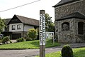 Peace marker with abbreviated texts in Neuenrade, Germany