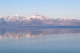 Januar: Shkodra-See und Maranaj