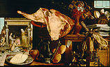 Pieter Aertsen Küchenstück Christus im Haus von Maria und Martha, 1552, Öl auf Holz, 83 × 120,5 × 8 cm, Kunsthistorisches Museum, Wien