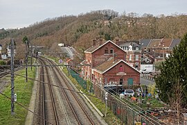 La gare de 1882 vue depuis la passerelle.