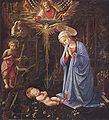 Fra Filippo Lippi Adoracja Dzieciątka przez Marię i Św. Bernarda