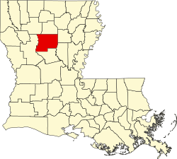 Location within the U.S. state of Louisiana