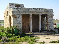 Roman mausoleum, converted into a shrine and mosque dedicated to an-Nabi Yahya ("Prophet John").