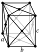 Orthorhombic, face-centered