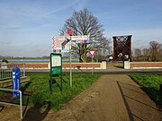 Fietsroutekruispunt Rijndijk-spoordijk